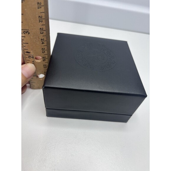 CHROME HEARTS AUTHENTIC BLACK JEWELRY DISPLAY BOX 3.5 X 3.5 X 2'' VELVET INSIDE - Picture 8 of 8